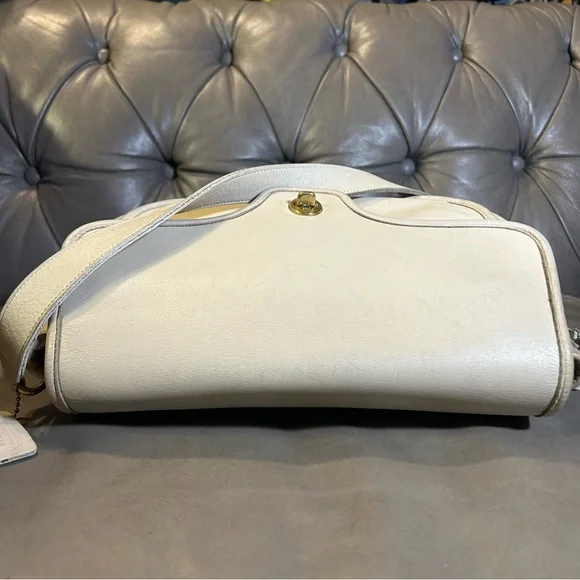 Vintage COACH Lenox Bone Crossbody / Shoulder Bag Made in US #9076 VTG Rare - Picture 7 of 17